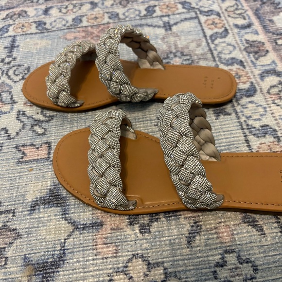 a new day Braided Sandals in Tan and Silver - Picture 4 of 5